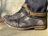 Iron Boots Type 1 in Maryam Black Hand-Dyed Horsehide