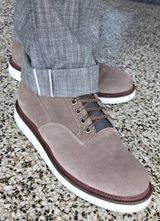 Viberg Scout Boot in C.F. Stead Fog Janus Calf Suede