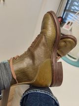John Lofgren M-43 Service Shoes in Shinki Olive Shrunken Horsebutt
