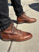 Meermin Service Boot in C.F. Stead Autumn Spice Waxed Kudu