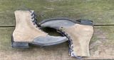 NF Bootmaker Belmont Boot in C.F. Stead Milkshake Desert Oasis Suede & C.F. Stead Flint Waxed Kudu & Horween Tumbled Black Chromexcel & C.F. Stead Lead Grey Suede