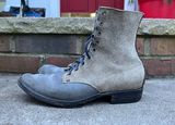 NF Bootmaker Belmont Boot in C.F. Stead Milkshake Desert Oasis Suede & C.F. Stead Flint Waxed Kudu & Horween Tumbled Black Chromexcel & C.F. Stead Lead Grey Suede