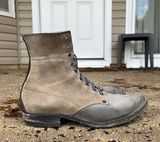 NF Bootmaker Belmont Boot in C.F. Stead Milkshake Desert Oasis Suede & C.F. Stead Flint Waxed Kudu & Horween Tumbled Black Chromexcel & C.F. Stead Lead Grey Suede