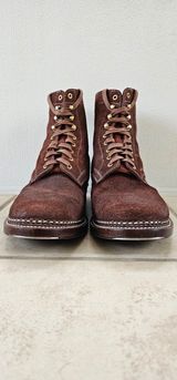WM1978 Paratrooper Boots in C.F. Stead Brown Repello Calf Suede
