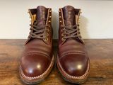 Iron Boots Devil Dog in Maryam Burgundy Hand-Dyed Horsehide