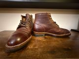 Iron Boots Devil Dog in Maryam Burgundy Hand-Dyed Horsehide