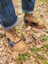 Frank's Type 2 Highlander in Seidel Tan Teton Roughout & Horween Ink Cavalier