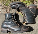 Wesco Warren Boot in Horween Navy Waxed Flesh