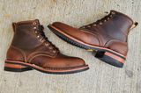 Nicks Falcon in Horween Orange Predator