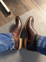 Rios of Mercedes NO.10 CXL HORSEHIDE ROPER in Horween Natural Chromexcel Horsehide