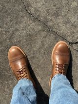 Oak Street Bootmakers Trench Boot in Horween Natural Chromexcel