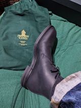 Crockett & Jones Molton in Black Roughout Suede