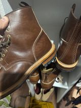 Viberg Shelby Sharp Brogue Boot in Toscanello Vachetta Lucida Horsebutt Leather