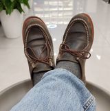 Shonest Tyrolean Shoe in C.F. Stead Storm Waxy Commander Suede
