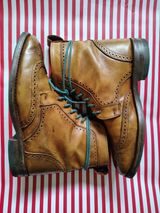 Allen Edmonds Dalton Wingtip Dress Boot in Walnut Calfskin