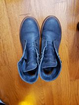 Wolverine 1000 Mile Plain-Toe Boot in Horween Navy Olive Tan