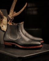 Briselblack The Seventh Chelsea Boot in Shinki Black Teacore Horsebutt
