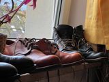 Red Wing Work Oxford in S.B. Foot Brick Settler