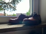 Red Wing Work Oxford in S.B. Foot Brick Settler