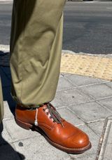 Red Wing Work Oxford in S.B. Foot Brick Settler