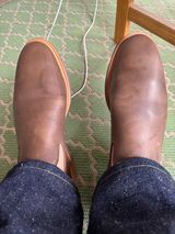 Viberg Slipper in C.F. Stead Clove Regency Calf