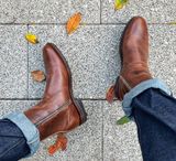 Viberg Side Zip in Horween Mocha Vintage
