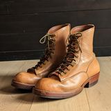 Prof Barnets Billy Boots in Shinki Natural Shrunken Horsebutt