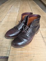 Alden Cap Toe Boot in Horween Color 8 Shell Cordovan
