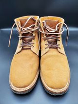 Viberg Boondocker in Horween Faded Wheat Chamois Roughout
