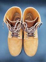 Viberg Boondocker in Horween Faded Wheat Chamois Roughout