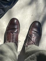 Alden Medallion Cap Toe Boot in Horween Color 8 Shell Cordovan