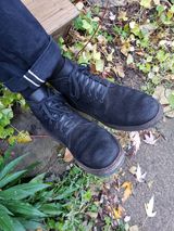 Oak Street Bootmakers Field Boot in Seidel Black Oiled Congo Shrunken Bison Roughout