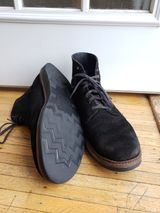 Oak Street Bootmakers Field Boot in Seidel Black Oiled Congo Shrunken Bison Roughout