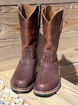 Nicks Palouse in Horween Orange Predator & Horween Walnut Bullhide