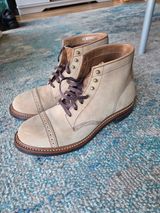John Lofgren Combat Boots in Horween Natural Chromexcel Roughout