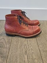 Iron Boots Pitman in Maryam Brick Red Hand-Dyed Horsehide