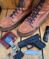 Thorogood 8" Moc Toe in Unknown Leather