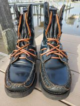 Yuketen Superior Short Hunt Boots in Horween Navy Shell Cordovan