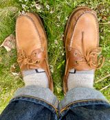 Sebago Schooner in Brown Tan Crazy Horse