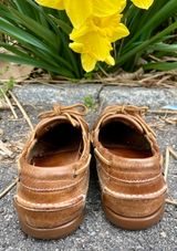 Sebago Schooner in Brown Tan Crazy Horse