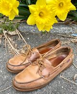Sebago Schooner in Brown Tan Crazy Horse