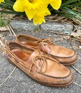 Sebago Schooner in Brown Tan Crazy Horse