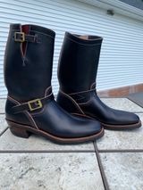 Unsung U 22-2 Engineer Boot in Wickett & Craig Burgundy H Latigo