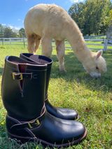 Unsung U 22-2 Engineer Boot in Wickett & Craig Burgundy H Latigo