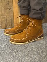 Fish Creek Moccasin 6” Boot in Rusty Brown Suede