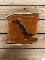 Fish Creek Moccasin 6” Boot in Rusty Brown Suede