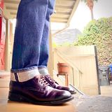 Alden Plain Toe Derby in Horween Color 8 Shell Cordovan