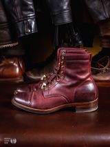 WM1978 Paratrooper Boots in C.F. Stead Brick Waxed Kudu