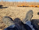 Trav's Outfitter Cove 709K Kevlar Logger in Black Heavy Oil Leather
