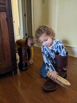 Unsung U 22-2 Engineer Boot in Horween Burgundy Workshoe Butt Roughout